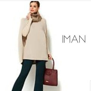 Iman oatmeal cape M/L‎ NWT